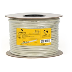 Gembird UPC-6004-L/100 100m CAT6 UTP fali CCA szürke patch kábel