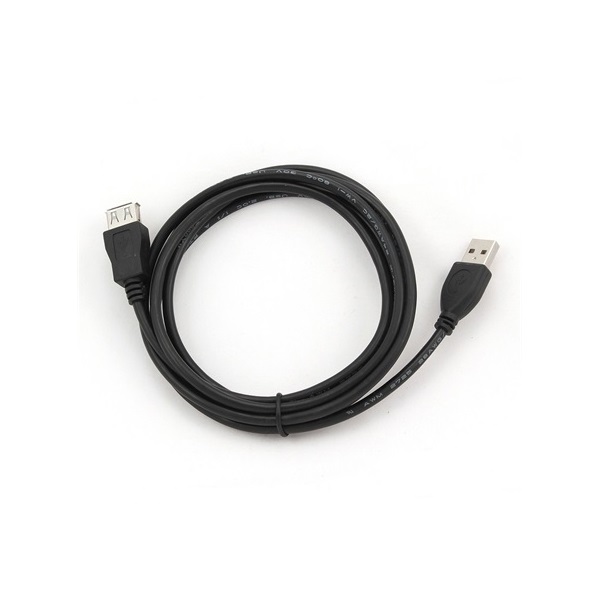 Gembird USB 2.0 A - USB 2.0 A M/F adatkábel hosszabbító 1.8m fekete