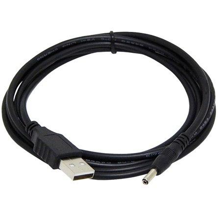 Gembird USB A -> DC 3.5 x 1.3 mm M/M tápkábel 1.8m fekete