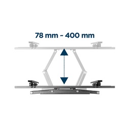 Gembird WM-70ST-01 Full-motion 37"-70" fali TV konzol