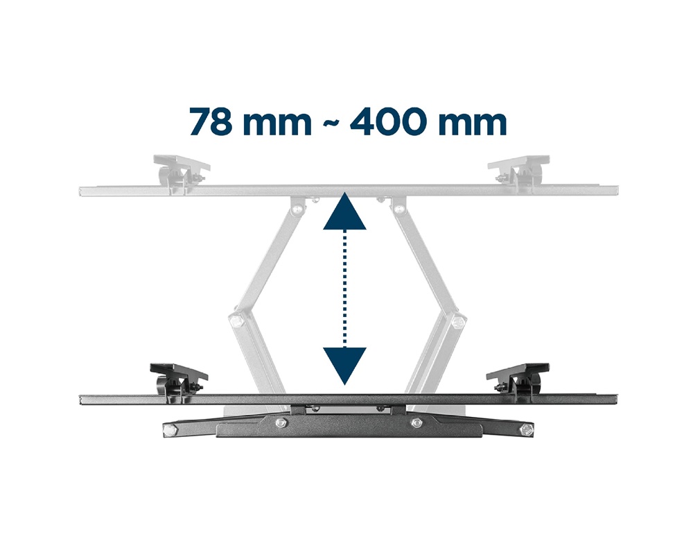 Gembird WM-70ST-01 Full-motion 37"-70" fali TV konzol