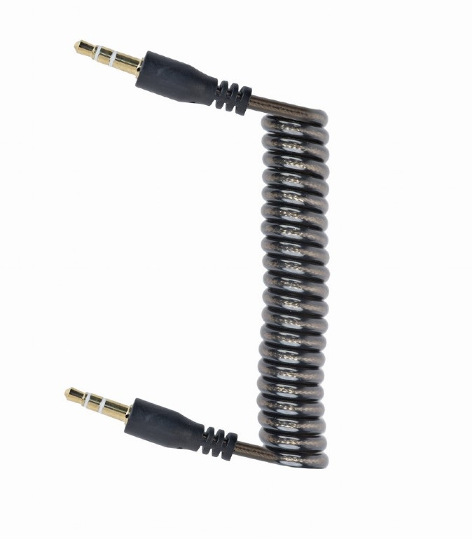 Gembird audio spirál kábel Jack 3.5mm apa/Jack 3.5mm apa, 1.8m