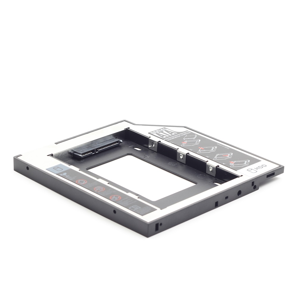 Gembird notebook 12mm ODD optikai meghajtó helyére HDD, SSD beépítő keret