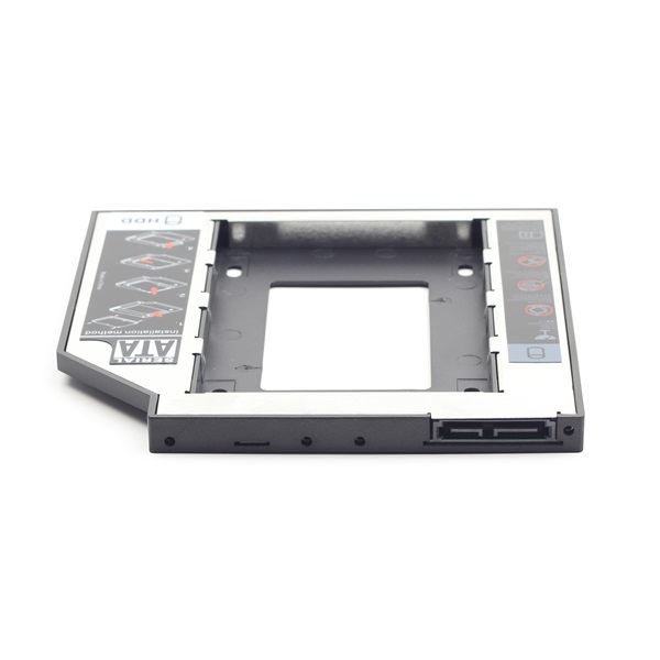 Gembird notebook 12mm ODD optikai meghajtó helyére HDD, SSD beépítő keret