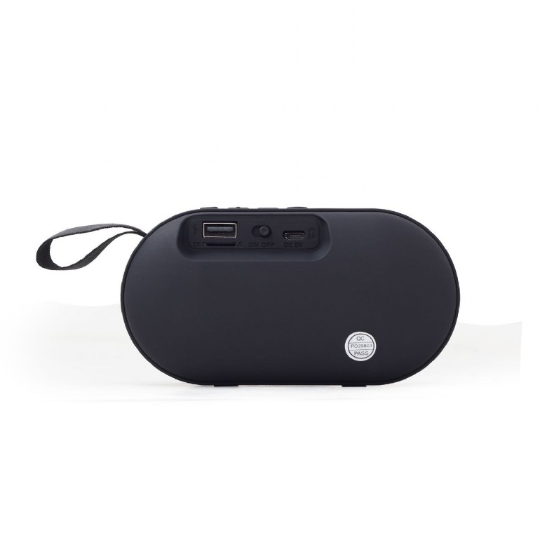 Gembird portable Bluetooth speaker, 3W, micro SD, USB fekete