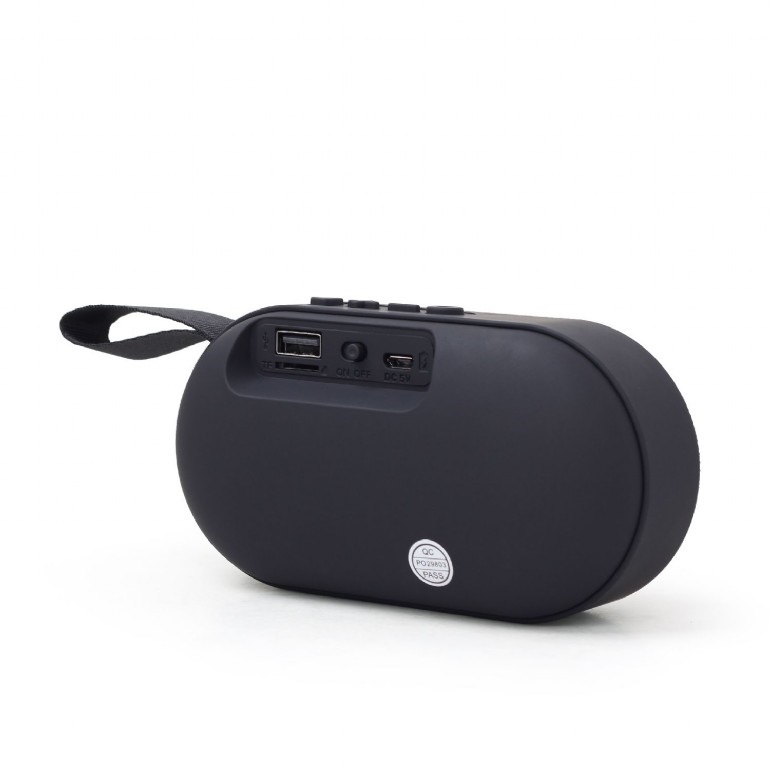 Gembird portable Bluetooth speaker, 3W, micro SD, USB fekete
