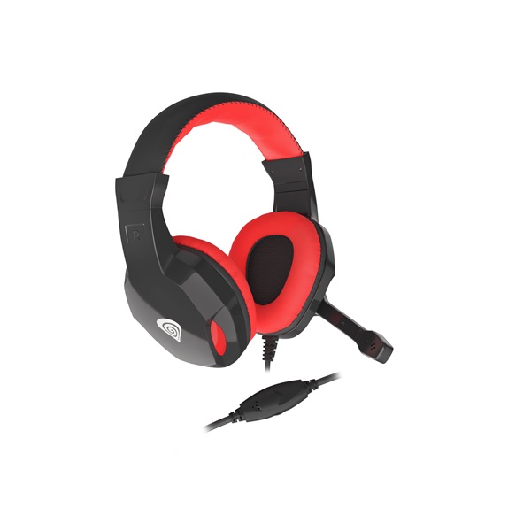 Genesis NSG-1433 Argon 100 fekete-piros gamer headset