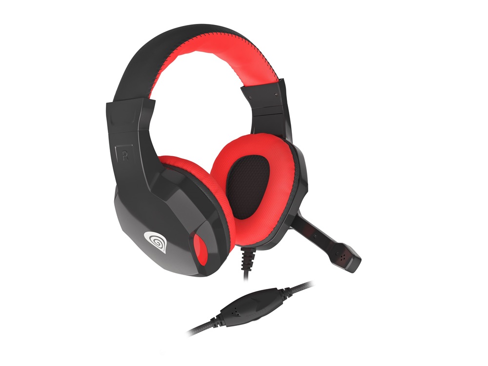 Genesis NSG-1433 Argon 100 fekete-piros gamer headset