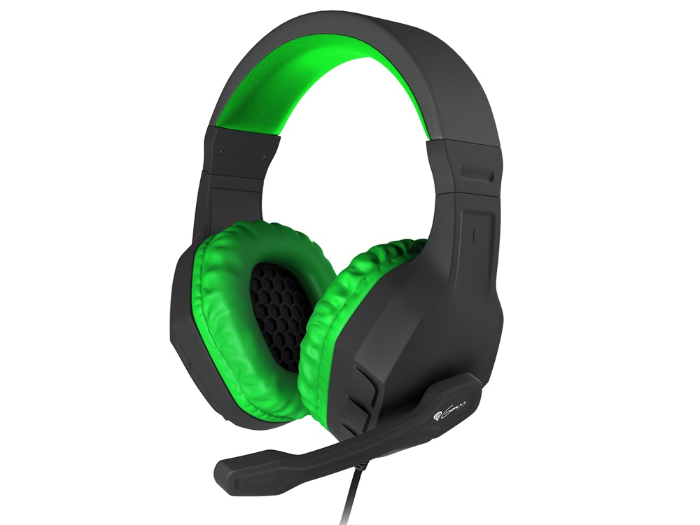 Genesis NSG-0903 Argon 200 2.0 zöld-fekete gamer headset