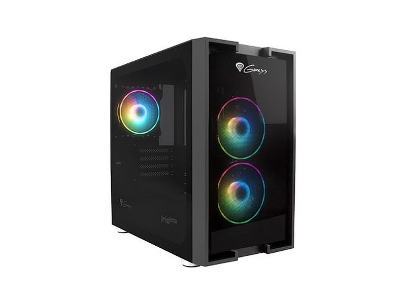 Genesis NPC-1520 Irid 353 ARGB MicroTower PC ház, fekete