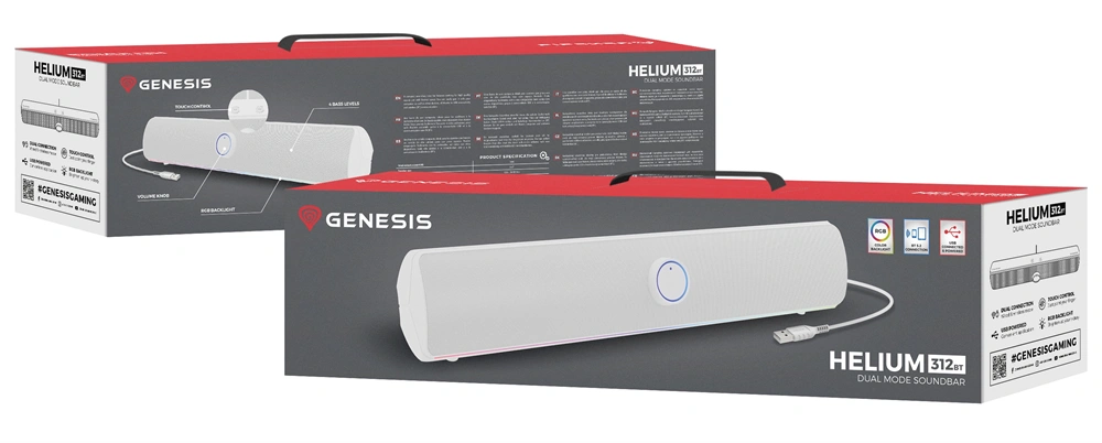 Genesis NCS-2305 Helium 312BT Bluetooth fehér 2.0 hangprojektor