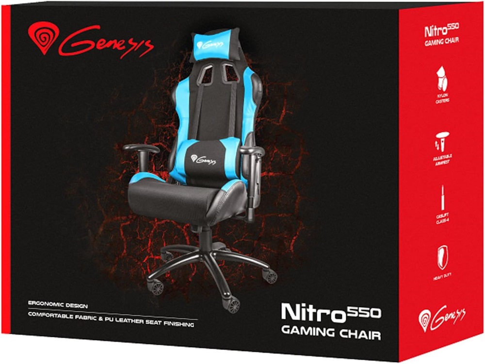 Genesis NFG-0783 Nitro 550 kék-fekete Gamer szék