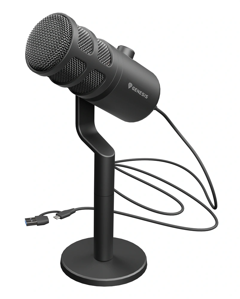 Genesis NGM-2168 Radium 350D Dynamic USB fekete stúdió mikrofon