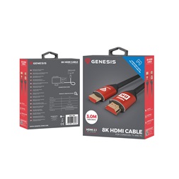Genesis NKA-1993 3m 48Gbps 8K 60Hz nagysebességű HDMI kábel