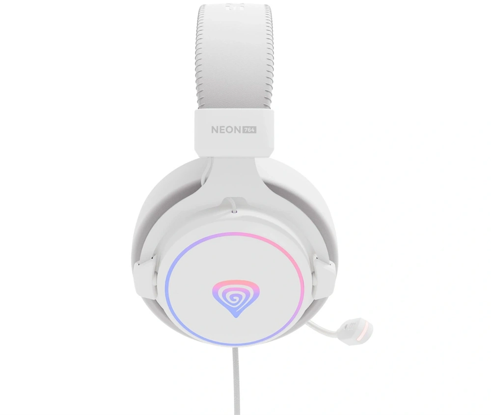 Genesis NSG-2170 Neon 764 RGB USB fehér gamer headset