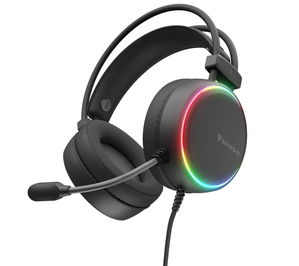 Genesis NSG-2307 Neon 613 G2 RGB USB fekete gamer headset