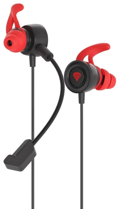 Genesis NSG-1657 Oxygen 200 mikrofonos fekete-piros gamer fülhallgató