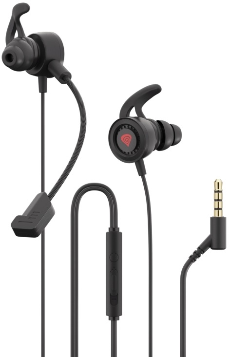 Genesis NSG-1657 Oxygen 200 mikrofonos fekete-piros gamer fülhallgató