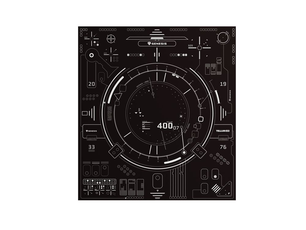 Genesis NDG-2065 Tellur 400 110x110 cm Protective gamer szőnyeg