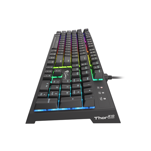 Genesis NKG-1645 Thor 210 RGB Gamer billentyuzet, US kiosztás