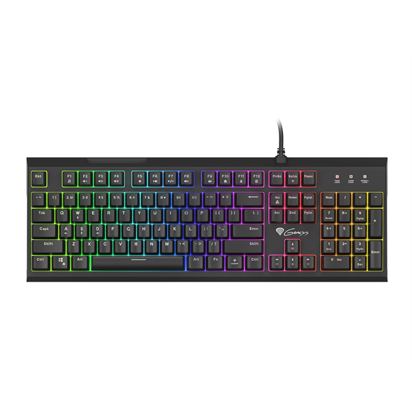 Genesis NKG-1645 Thor 210 RGB Gamer billentyuzet, US kiosztás