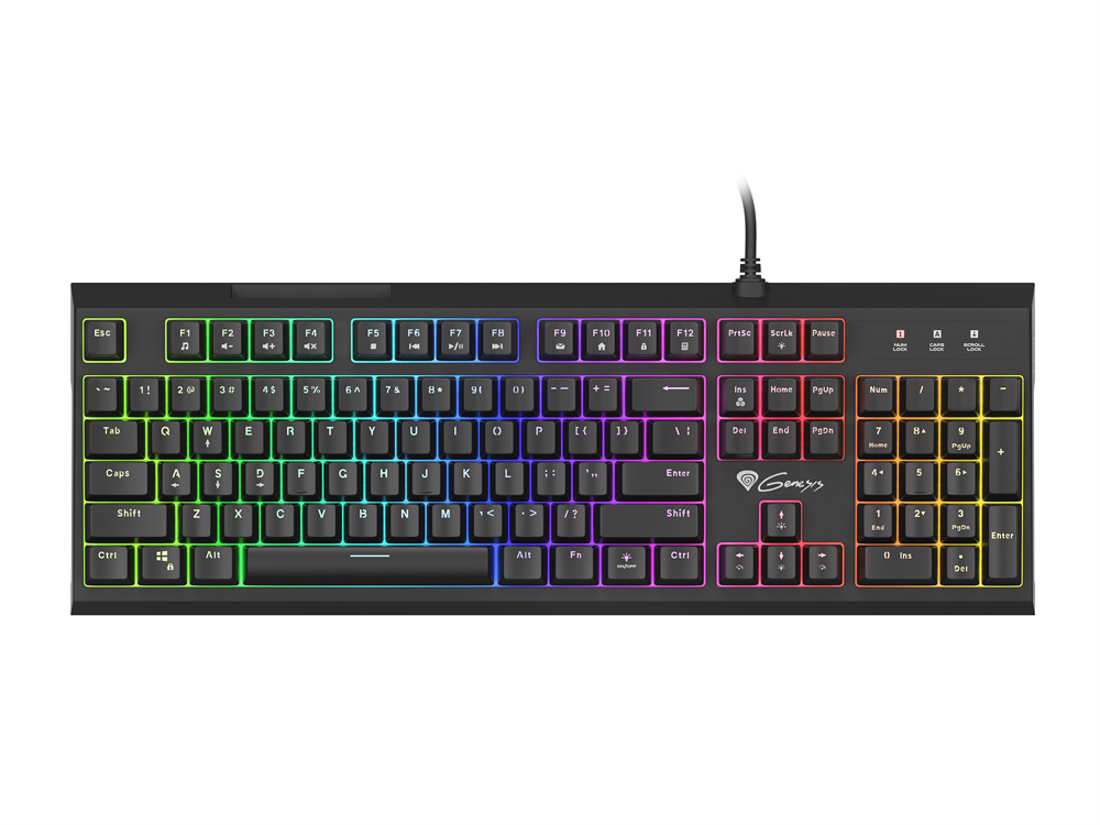 Genesis NKG-1645 Thor 210 RGB Gamer billentyuzet, US kiosztás
