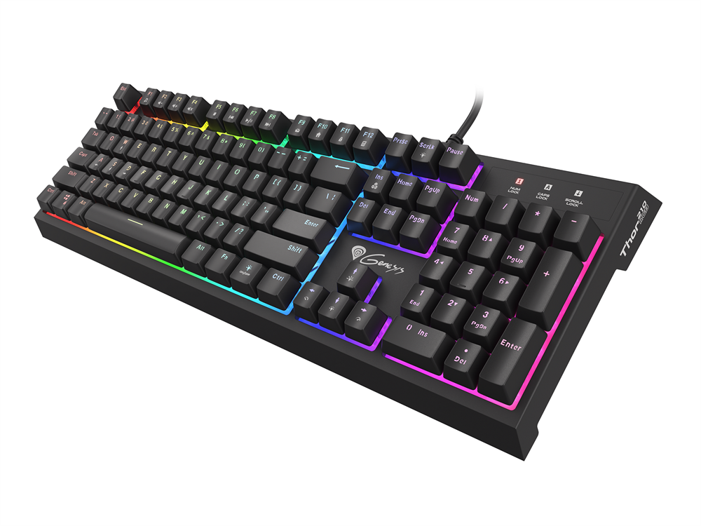 Genesis NKG-1645 Thor 210 RGB Gamer billentyuzet, US kiosztás
