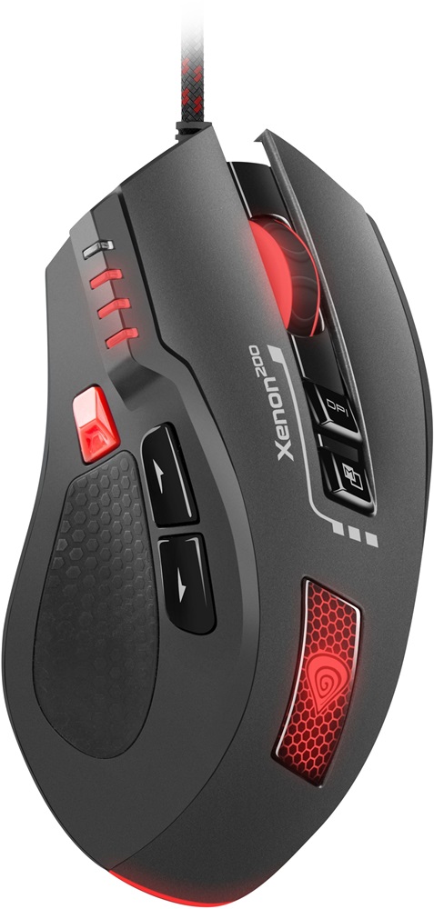 Genesis NMG-0880 Xenon 200 3200dpi fekete gamer egér