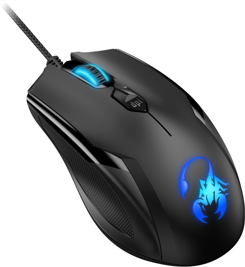 Genius Ammox X1-600 USB fekete gamer egér