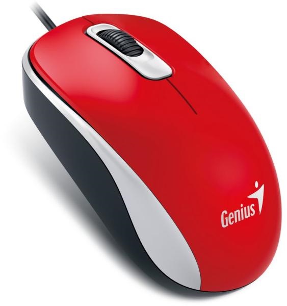 Genius DX-110 USB piros-fekete egér
