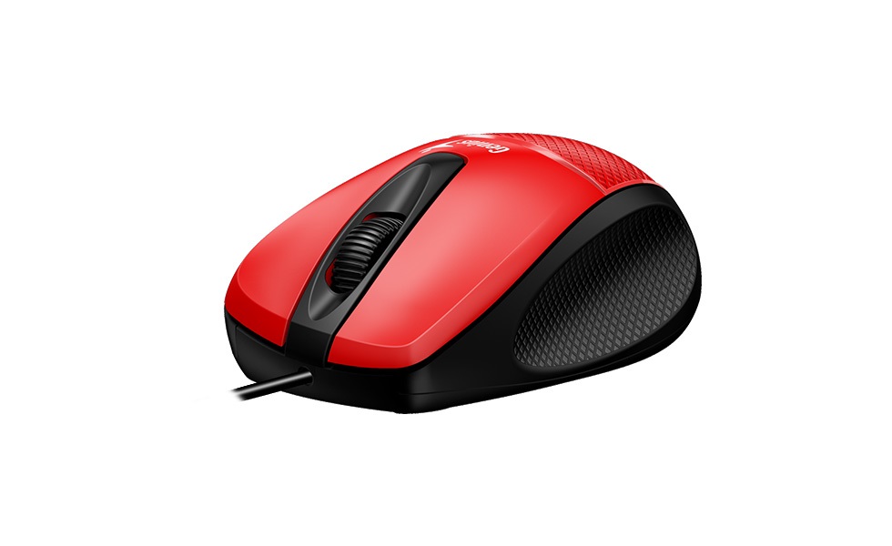 Genius DX-150x USB piros-fekete egér