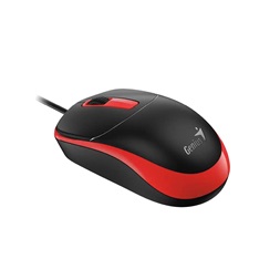 Genius DX-123 EU Vezetékes piros optikai egér