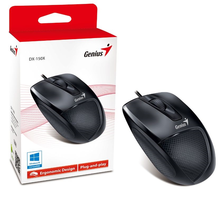 Genius DX-150x USB fekete egér