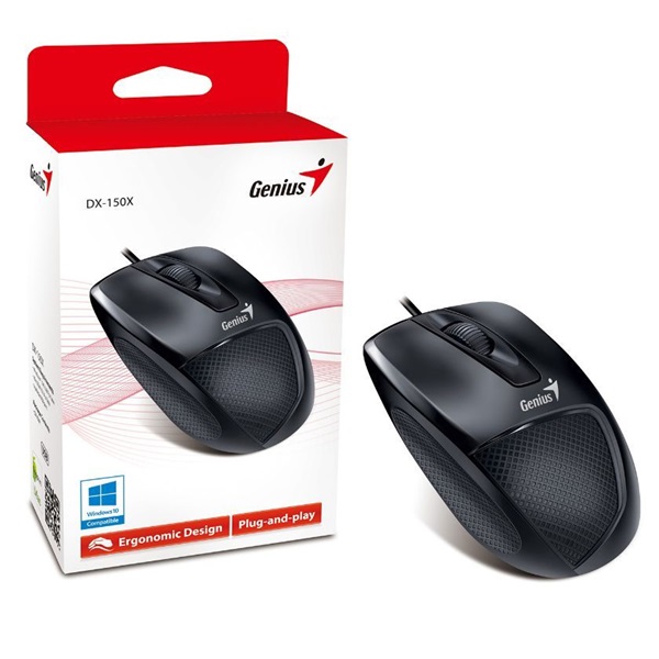 Genius DX-150x USB fekete egér (Újszerű)