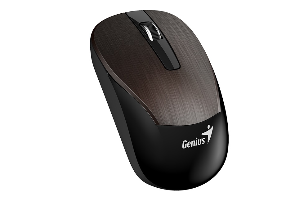 Genius ECO-8015 sötétbarna vezeték nélküli egér