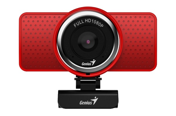 Genius Ecam 8000 1080p piros webkamera