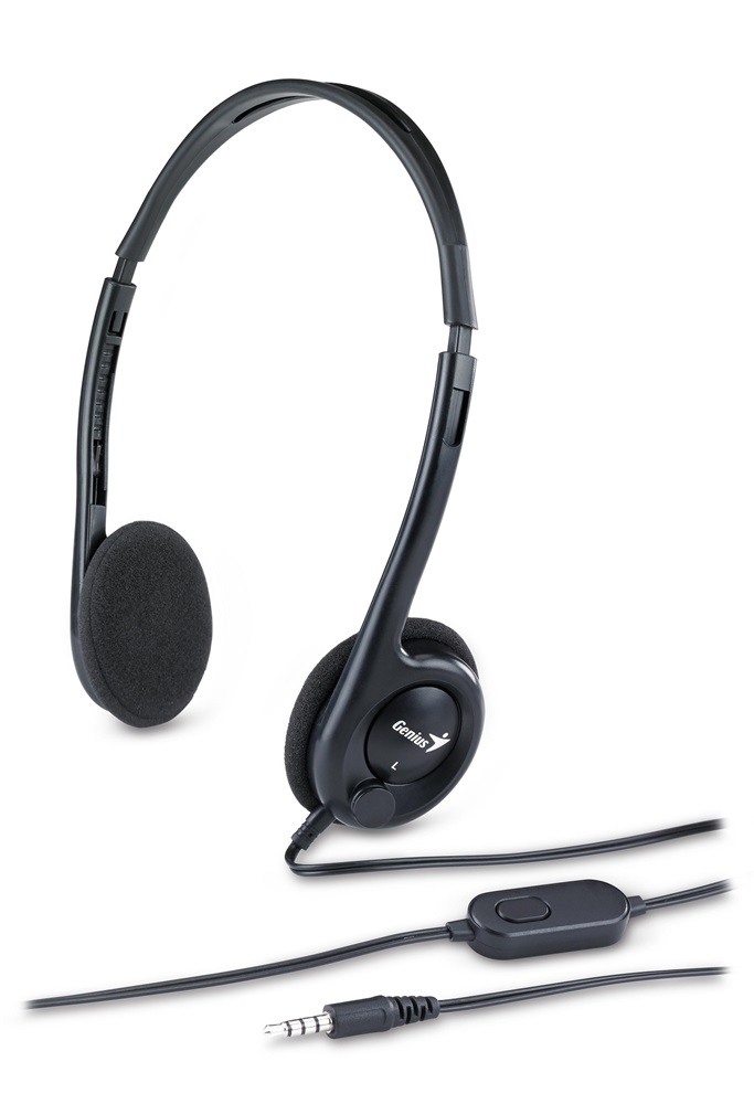 Genius HS-M200C single-jack fekete headset