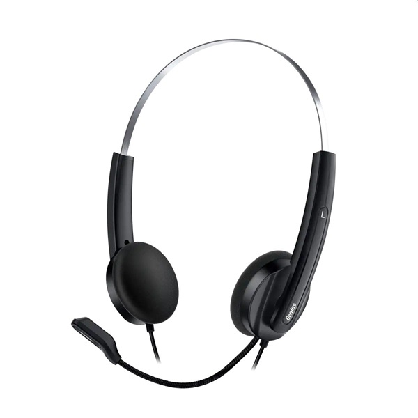 Genius HS-220U USB-C fekete headset Copilot gombbal