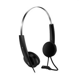 Genius HS-220U USB-C fekete headset Copilot gombbal