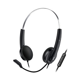 Genius HS-220U USB-C fekete headset Copilot gombbal