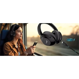 Genius HS-810BT fekete Bluetooth fejhallgató