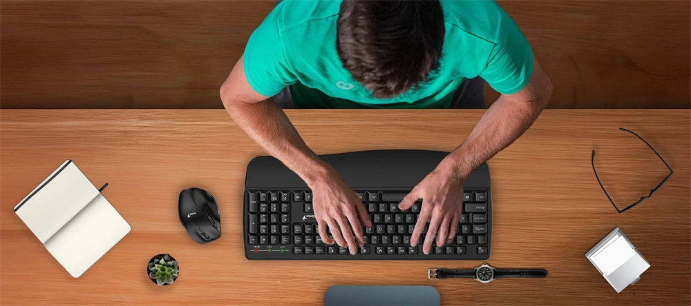 Genius KB-7123 HUN vezeték nélküli fekete billentyűzet