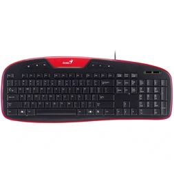 Genius KB-M205 HUN USB piros-fekete billentyűzet