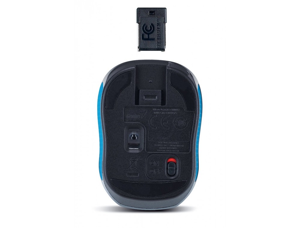 Genius MicroTraveler 9000R V3 USB kék-fekete notebook egér