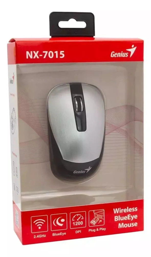 Genius NX-7015 USB vezeték nélküli ezüst egér