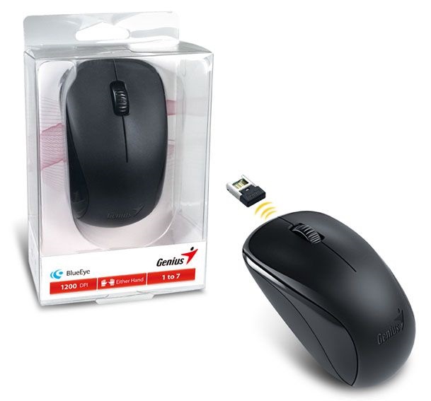 Genius NX-7000 USB fekete vezeték nélküli egér