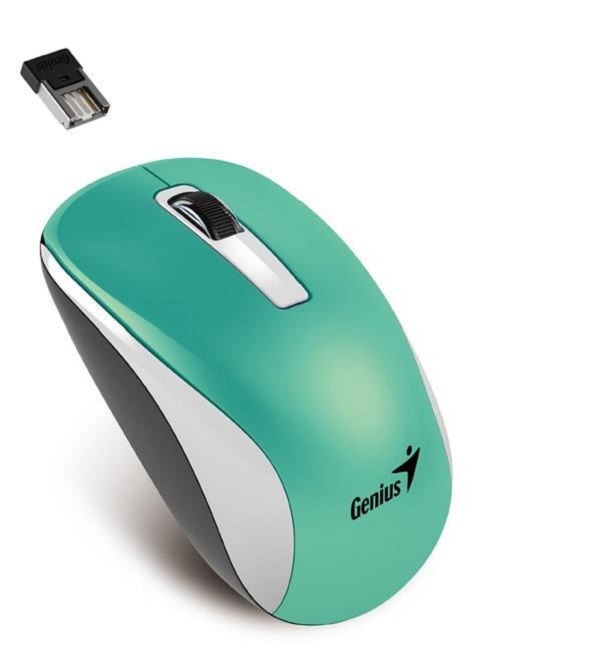 Genius NX-7010 BlueEye vezeték nélküli türkiz-metál egér