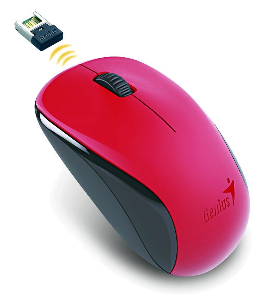 Genius Nx-7000 USB piros vezeték nélküli egér