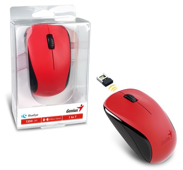 Genius Nx-7000 USB piros vezeték nélküli egér
