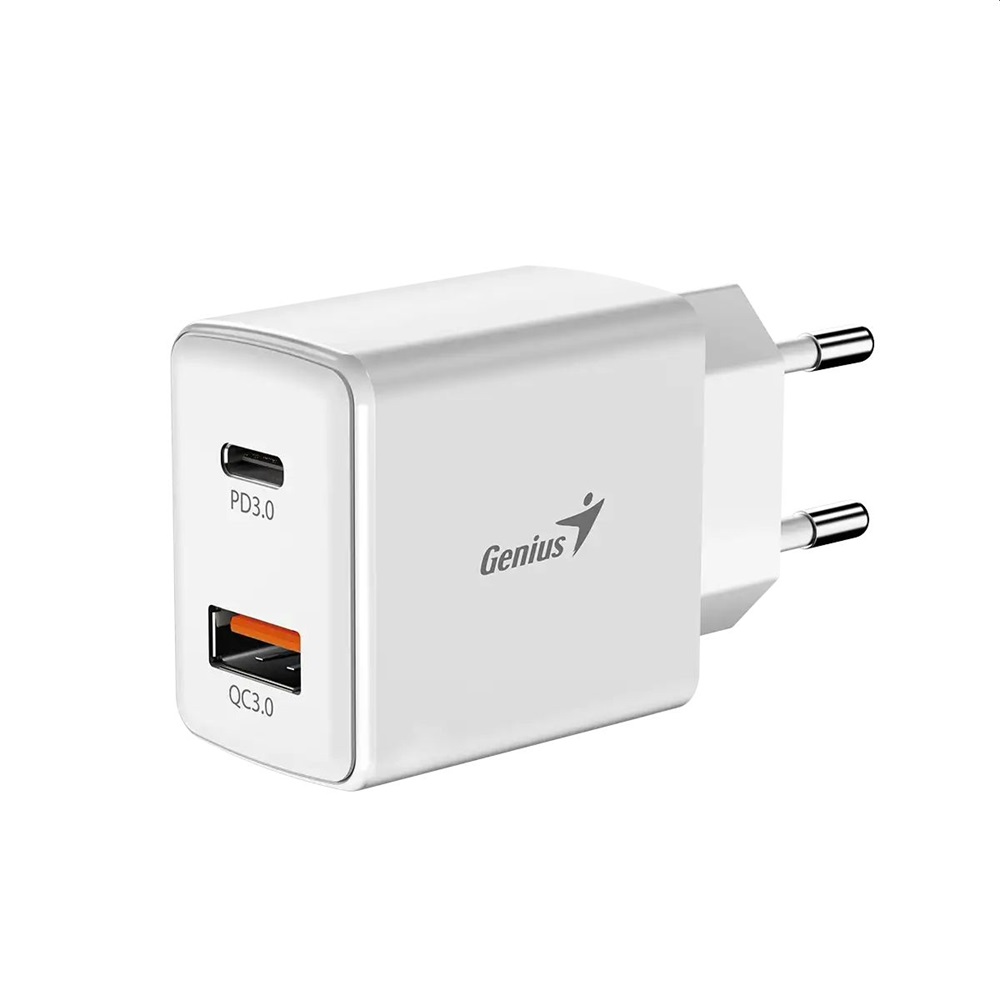 Genius PD-20AC 20W USB/Type-C fehér hálózati adapter